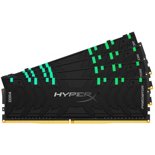 Фото ОЗУ HyperX DDR4 64GB (4x16GB) 3200Mhz Predator RGB (HX432C16PB3AK4/64)