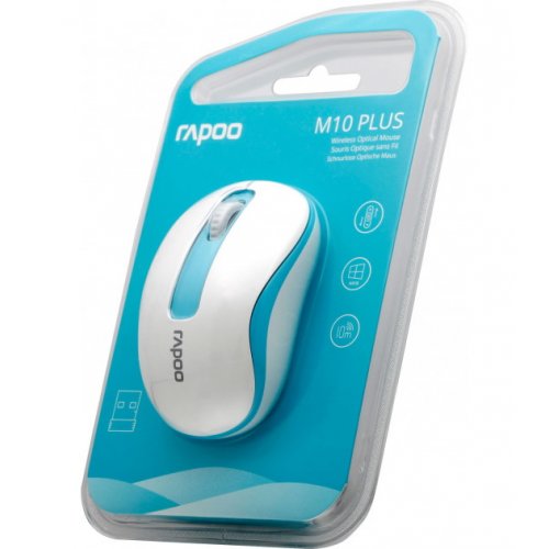 Купить Мышка Rapoo M10 Plus Wireless Blue - цена в Харькове, Киеве, Днепре, Одессе
в интернет-магазине Telemart фото
