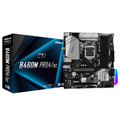 Материнская плата AsRock B460M Pro4/ac (s1200, Intel B460)