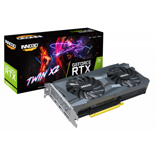 Продати Відеокарта Inno3D GeForce RTX 3060 Ti TWIN X2 8192MB (N306T2-08D6-1190VA32D) за Trade-In у інтернет-магазині Телемарт - Київ, Дніпро, Україна фото
