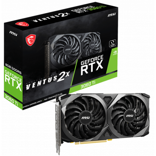 Продати Відеокарта MSI GeForce RTX 3060 Ti VENTUS 2X 8192MB (RTX 3060 Ti VENTUS 2X V1) за Trade-In у інтернет-магазині Телемарт - Київ, Дніпро, Україна фото