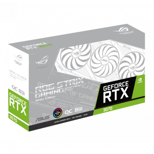 Продати Відеокарта Asus ROG GeForce RTX 3070 STRIX OC White 8192MB (ROG-STRIX-RTX3070-O8G-WHITE) за Trade-In у інтернет-магазині Телемарт - Київ, Дніпро, Україна фото