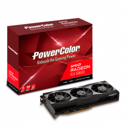Видеокарта PowerColor Radeon RX 6800 16384MB (AXRX 6800 16GBD6-M2DHC)