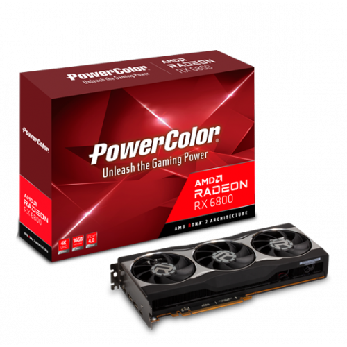 Продати Відеокарта PowerColor Radeon RX 6800 16384MB (AXRX 6800 16GBD6-M2DHC) за Trade-In у інтернет-магазині Телемарт - Київ, Дніпро, Україна фото