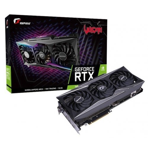 Продать Видеокарта COLORFUL iGame GeForce RTX 3060 Ti Vulcan OC-V 8192MB (iGame GeForce RTX 3060 Ti Vulcan OC-V) по Trade-In интернет-магазине Телемарт - Киев, Днепр, Украина фото