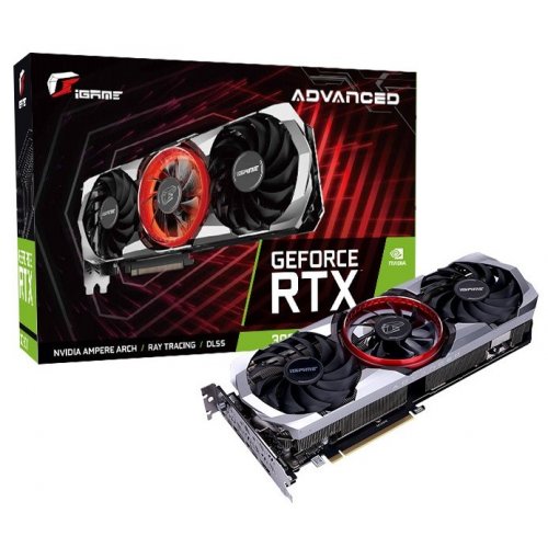 Продать Видеокарта COLORFUL iGame GeForce RTX 3060 Ti Advanced OC-V 8192MB (IGAME GEFORCE RTX 3060 TI ADVANCED OC-V) по Trade-In интернет-магазине Телемарт - Киев, Днепр, Украина фото
