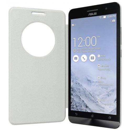 Чохол Чехол Book Flip Cover для ZenFone 6 White купити в Україні | Telemart фото