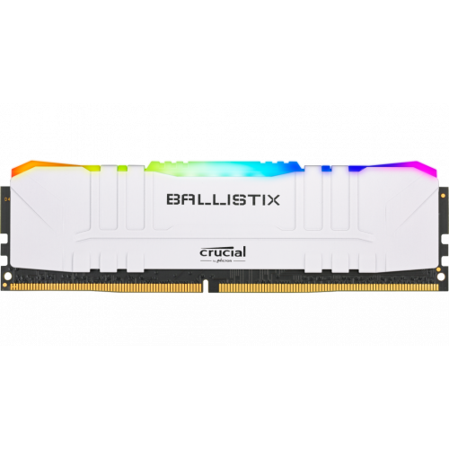 Photo RAM Crucial DDR4 8GB 3000Mhz Ballistix RGB White (BL8G30C15U4WL)
