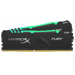 Фото HyperX DDR4 32GB (2x16GB) 3200Mhz Fury RGB (HX432C16FB4AK2/32)