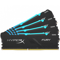 Фото HyperX DDR4 32GB (4x8GB) 3600Mhz Fury RGB (HX436C17FB3AK4/32)