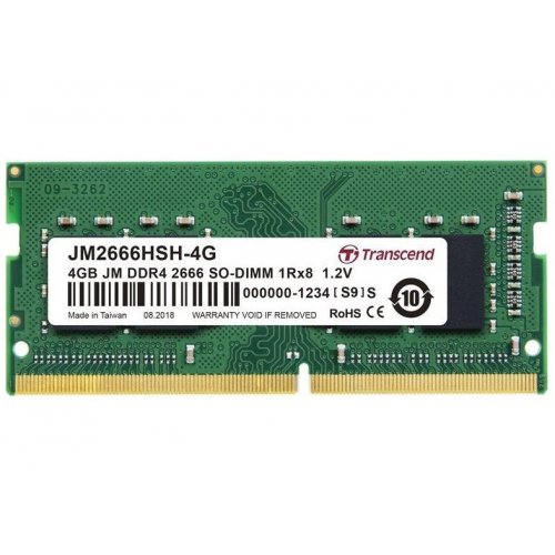 Фото ОЗУ Transcend SODIMM DDR4 4GB 2666Mhz JetRam (JM2666HSH-4G)