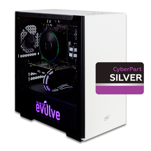Продати Комп'ютер EVOLVE CyberPart Silver B (EVCP-SBi1010N165S-8S240GWh) White за Trade-In у інтернет-магазині Телемарт - Київ, Дніпро, Україна фото