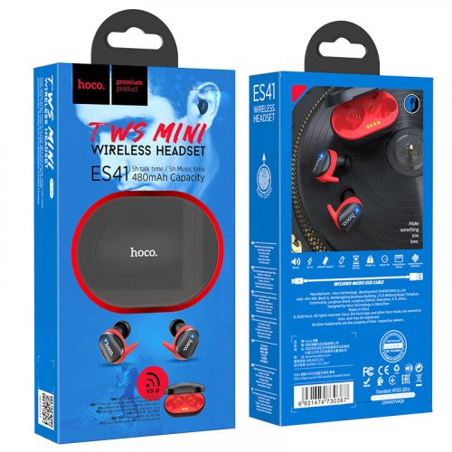 Наушники Hoco ES41 Clear Sound AirDots Black купить в Украине | Telemart фото