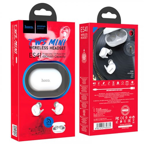 Наушники Hoco ES41 Clear Sound AirDots White купить в Украине | Telemart фото