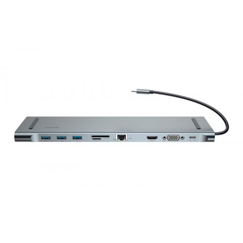 Купить USB-хаб Baseus Enjoyment Series Multi-functional USB Type-C PD 8 in 1 (CATSX-G0G) Gray - цена в Харькове, Киеве, Днепре, Одессе
в интернет-магазине Telemart фото