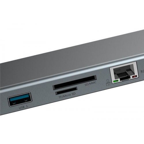 Купить USB-хаб Baseus Enjoyment Series Multi-functional USB Type-C PD 8 in 1 (CATSX-G0G) Gray - цена в Харькове, Киеве, Днепре, Одессе
в интернет-магазине Telemart фото