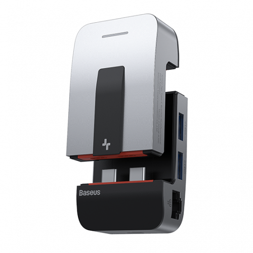 Купить USB-хаб Baseus Armor Age Type-C Bracket Multifunctional 7 in 1 (CAHUB-AJ0G) Space Gray - цена в Харькове, Киеве, Днепре, Одессе
в интернет-магазине Telemart фото