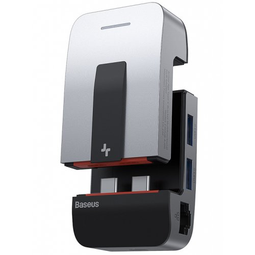 Купить USB-хаб Baseus Armor Age Type-C Bracket Multifunctional 7 in 1 (CAHUB-AJ0G) Space Gray - цена в Харькове, Киеве, Днепре, Одессе
в интернет-магазине Telemart фото