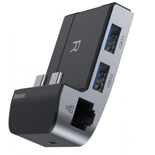 Купить USB-хаб Baseus Armor Age Type-C Bracket Multifunctional 7 in 1 (CAHUB-AJ0G) Space Gray - цена в Харькове, Киеве, Днепре, Одессе
в интернет-магазине Telemart фото