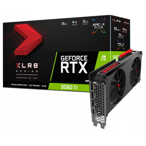 Продати Відеокарта PNY GeForce RTX 3060 Ti XLR8 Gaming REVEL EPIC-X RGB 8192MB (VCG3060T8DFXPPB) за Trade-In у інтернет-магазині Телемарт - Київ, Дніпро, Україна фото