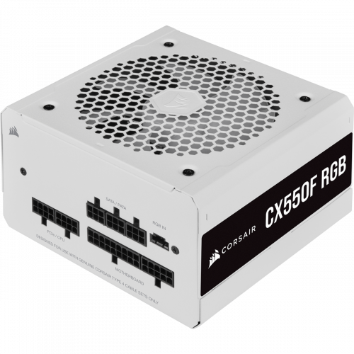 Фото Блок питания Corsair CX550F RGB 550W (CP-9020225-EU) White