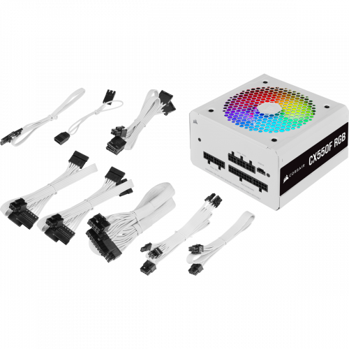 Photo Corsair CX550F RGB 550W (CP-9020225-EU) White