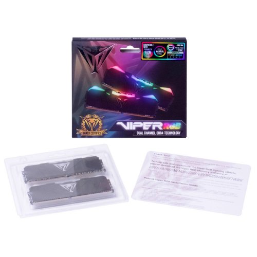 Продать ОЗУ Patriot DDR4 16GB (2x8GB) 3600Mhz Viper RGB (PVR416G360C8K) по Trade-In интернет-магазине Телемарт - Киев, Днепр, Украина фото