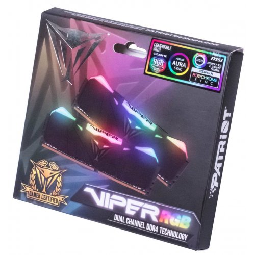 Продать ОЗУ Patriot DDR4 16GB (2x8GB) 3600Mhz Viper RGB (PVR416G360C8K) по Trade-In интернет-магазине Телемарт - Киев, Днепр, Украина фото