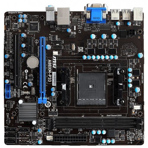 Продати Материнська плата MSI A88XM-P33 (FM2+, AMD A88X) за Trade-In у інтернет-магазині Телемарт - Київ, Дніпро, Україна фото
