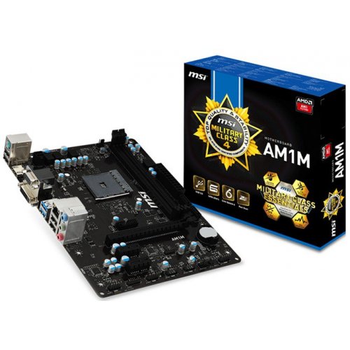 Продати Материнська плата MSI AM1M (sAM1, AMD AM1) за Trade-In у інтернет-магазині Телемарт - Київ, Дніпро, Україна фото