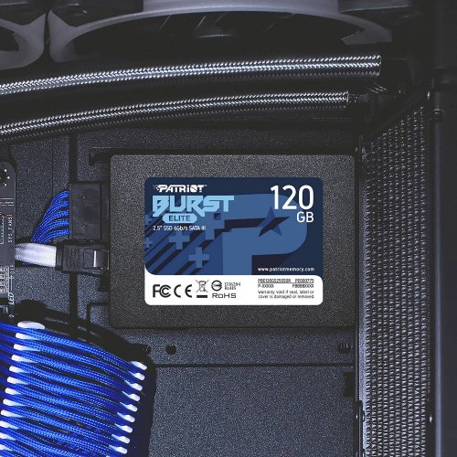 Photo SSD Drive Patriot Burst Elite 3D NAND TLC 120GB 2.5