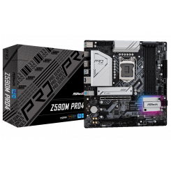 Фото AsRock Z590M Pro4 (s1200, Intel Z590)