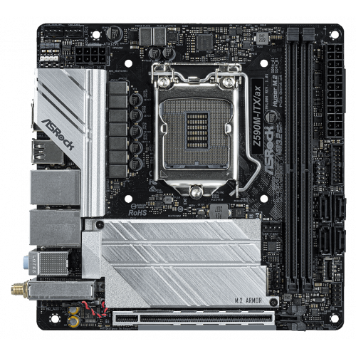 Продать Материнская плата AsRock Z590M-ITX/ax (s1200, Intel Z590) по Trade-In интернет-магазине Телемарт - Киев, Днепр, Украина фото