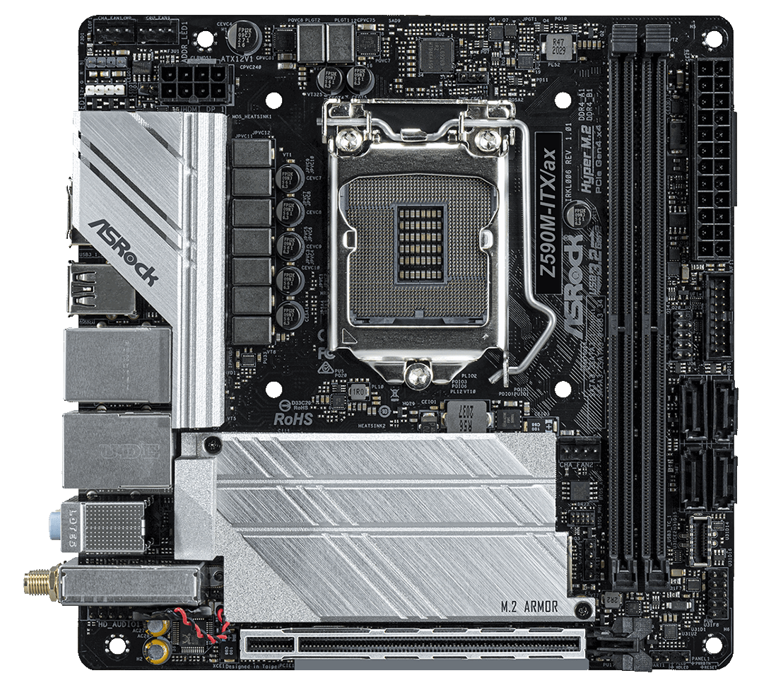 Asrock z590m itx ax обзор