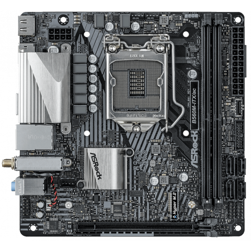 Фото Материнская плата AsRock B560M-ITX/ac (s1200, Intel B560)