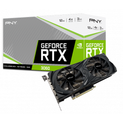 Відеокарта PNY GeForce RTX 3060 UPRISING 12288MB (VCG306012DFMPB)