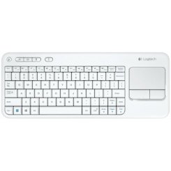 Клавіатура Logitech Wireless Touch Keyboard K400 USB (920-005931) White