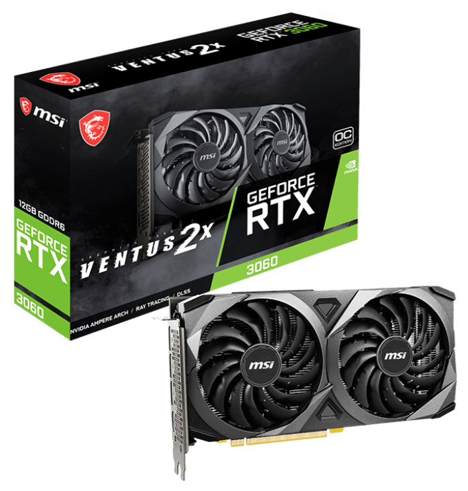 Відеокарта MSI GeForce RTX 3060 VENTUS 2X OC 12288MB (RTX 3060 VENTUS ...