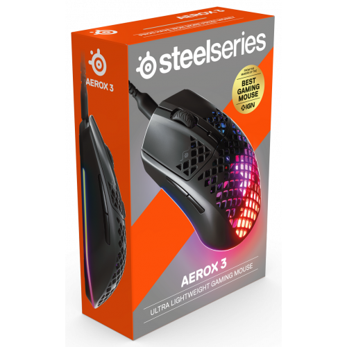 Photo Mouse SteelSeries Aerox 3 (62599) Black