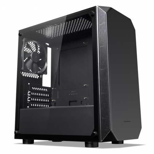 Продати Корпус Tecware Nova M Tempered Glass без БП (TWCA-NOVAM-BK) Black за Trade-In у інтернет-магазині Телемарт - Київ, Дніпро, Україна фото