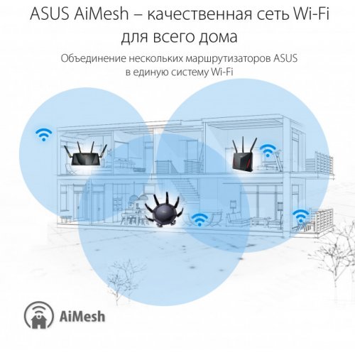 Купить Wi-Fi роутер Asus RT-AX89X - цена в Харькове, Киеве, Днепре, Одессе
в интернет-магазине Telemart фото