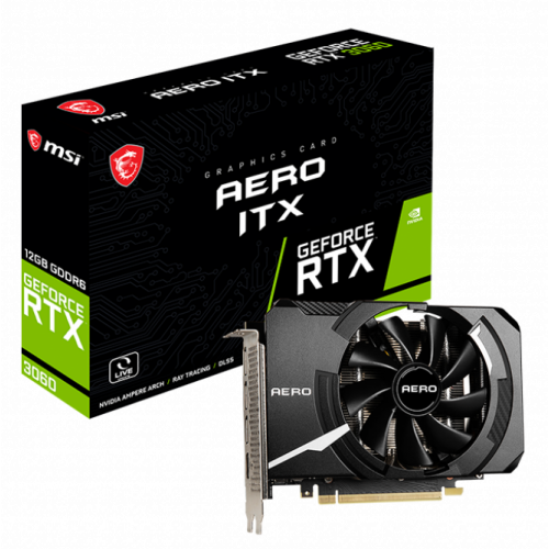 Продати Відеокарта MSI GeForce RTX 3060 AERO ITX 12288MB (RTX 3060 AERO ITX 12G) за Trade-In у інтернет-магазині Телемарт - Київ, Дніпро, Україна фото