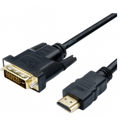 Кабель ATcom HDMI-DVI 1.8m с ферритом (3808)