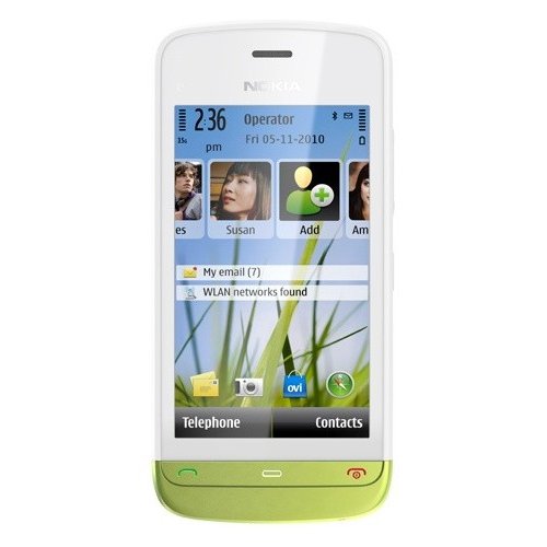 Купить Мобильный телефон Nokia C5-03 White Lime Green - цена в Харькове, Киеве, Днепре, Одессе
в интернет-магазине Telemart фото