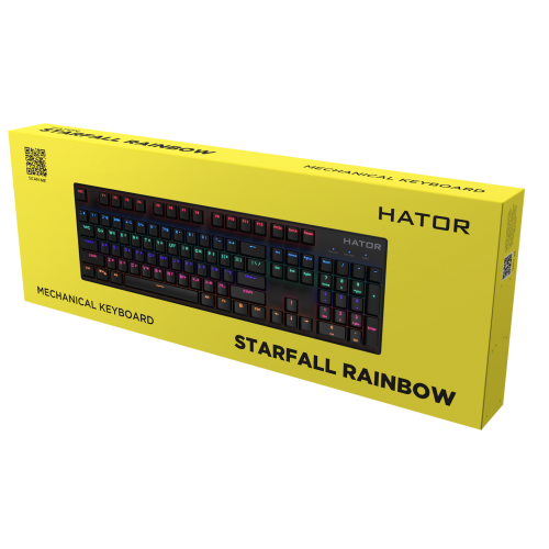 Photo Keyboard HATOR Starfall Rainbow Origin Blue (HTK-609) Black