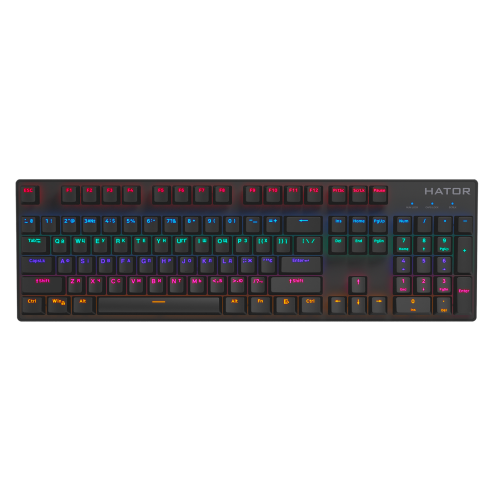 Photo Keyboard HATOR Starfall Rainbow Origin Red (HTK-608) Black