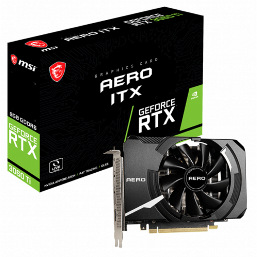 Продать Видеокарта MSI GeForce RTX 3060 Ti AERO ITX 8192MB (RTX 3060 Ti AERO ITX) по Trade-In интернет-магазине Телемарт - Киев, Днепр, Украина фото