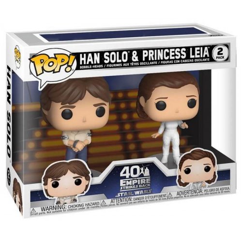 Набор Funko Pop! Звездные войны: Империя наносит ответный удар: Хан Соло и Принцесса Лея (FUN2549482) купить в Украине | Telemart фото