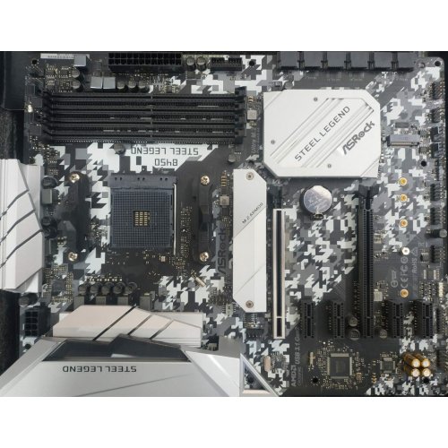Photo Motherboard Уценка материнская плата AsRock B450 Steel Legend (sAM4, AMD B450) (После ремонта, 348587)