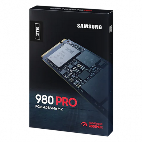 Photo SSD Drive Samsung 980 PRO V-NAND MLC 2TB M.2 (2280 PCI-E) NVMe 1.3c (MZ-V8P2T0BW)